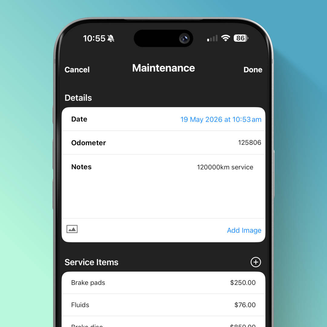 Vehicle maintenance records