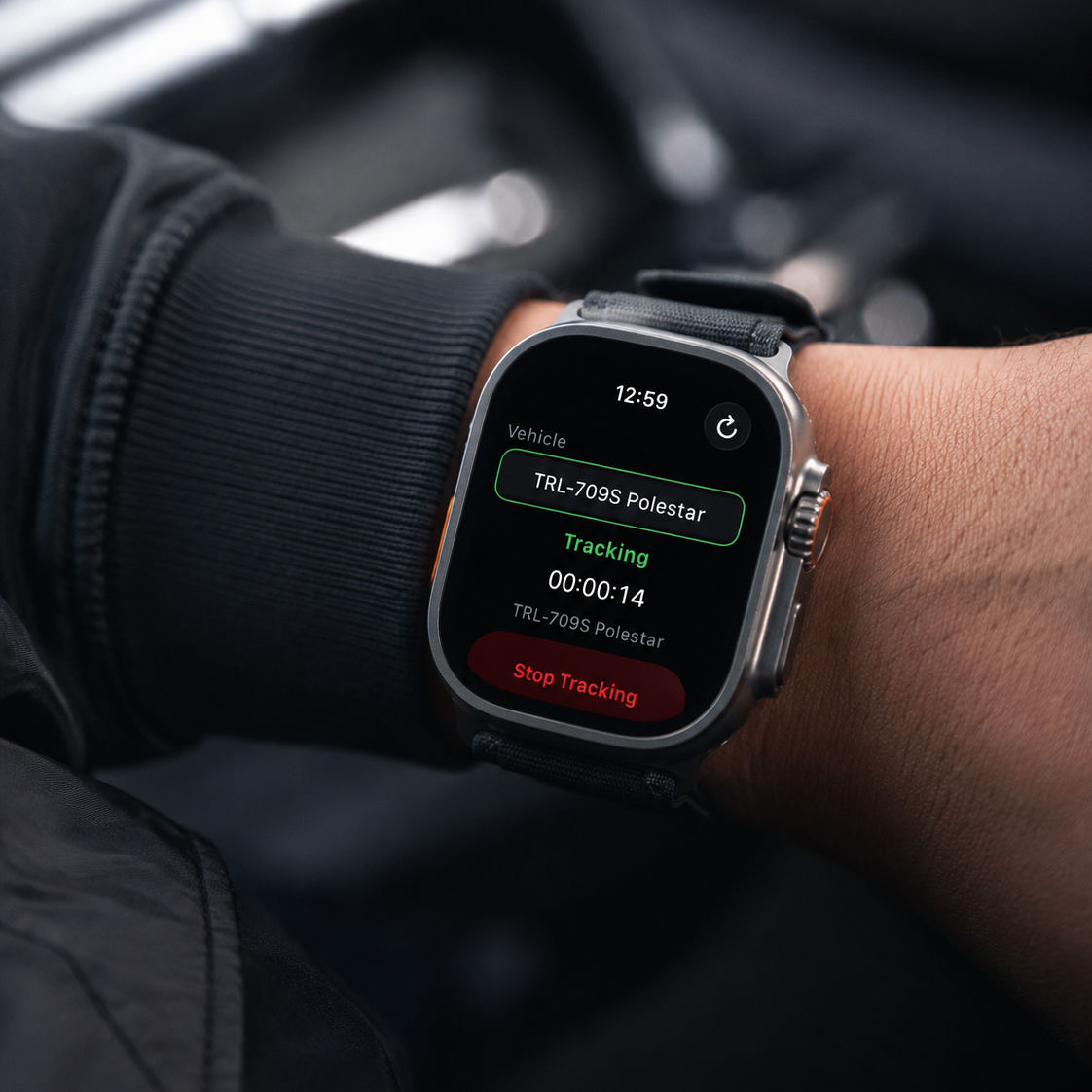 Mileage tracker on smart watch